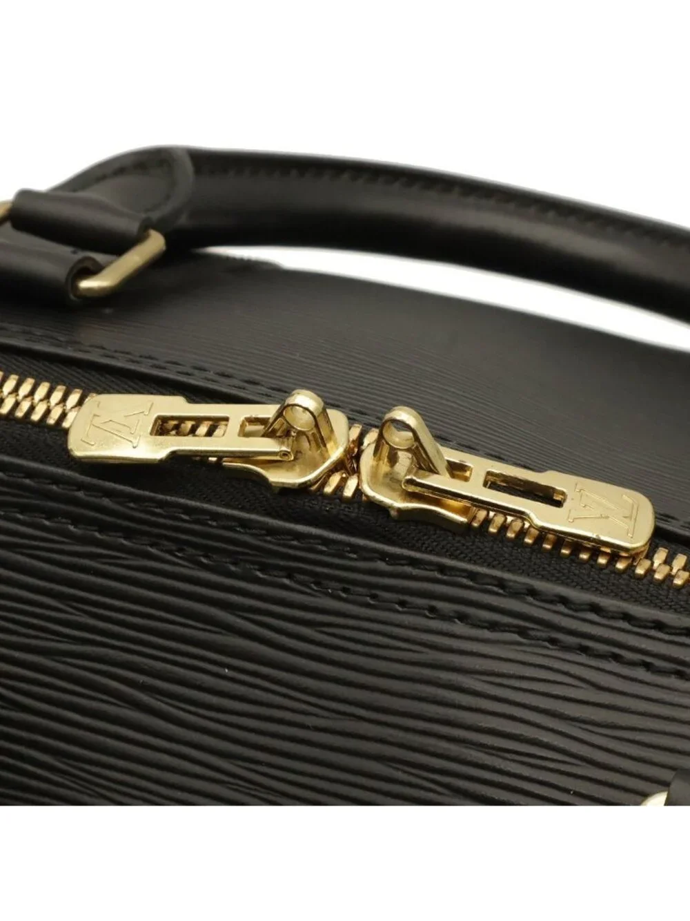 Louis Vuitton Epi Keepall 55 Boston Bag Purse Leather Noir Black
